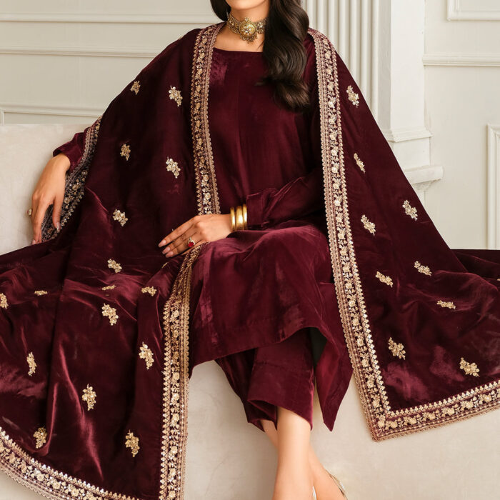 BAROQUE | Velvet Shawl -VS-54