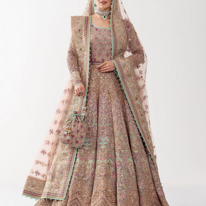 Classic Lehenga Choli Dupatta Pink Bridal Wedding Dress
