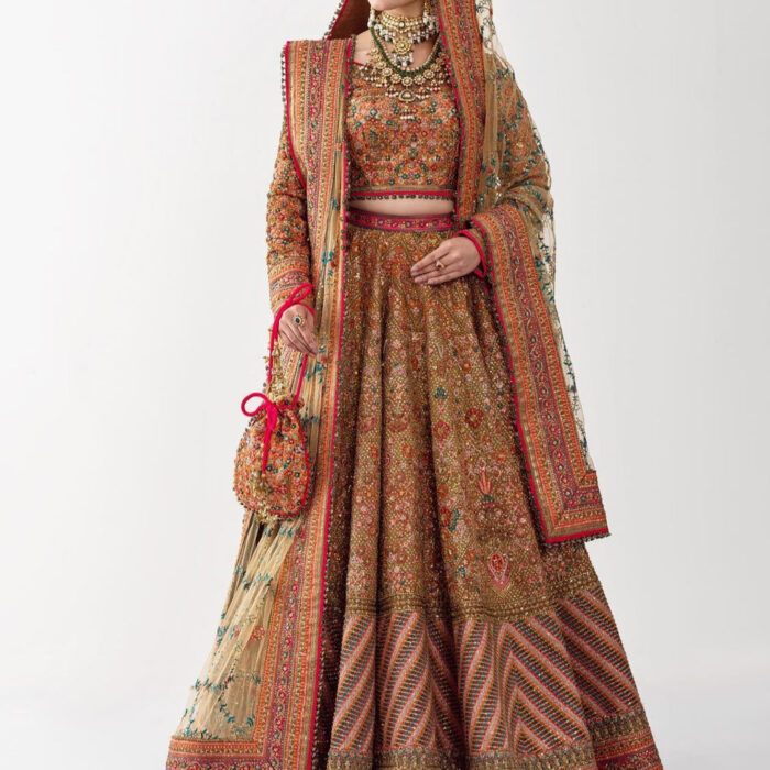 Embellished Lehenga Choli Dupatta Dress for Wedding
