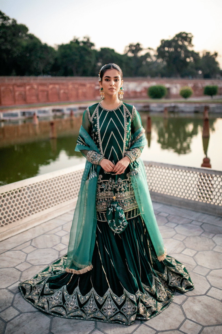 GreenFarshiGhararaShirtPakistaniMehndiDresses_1080x