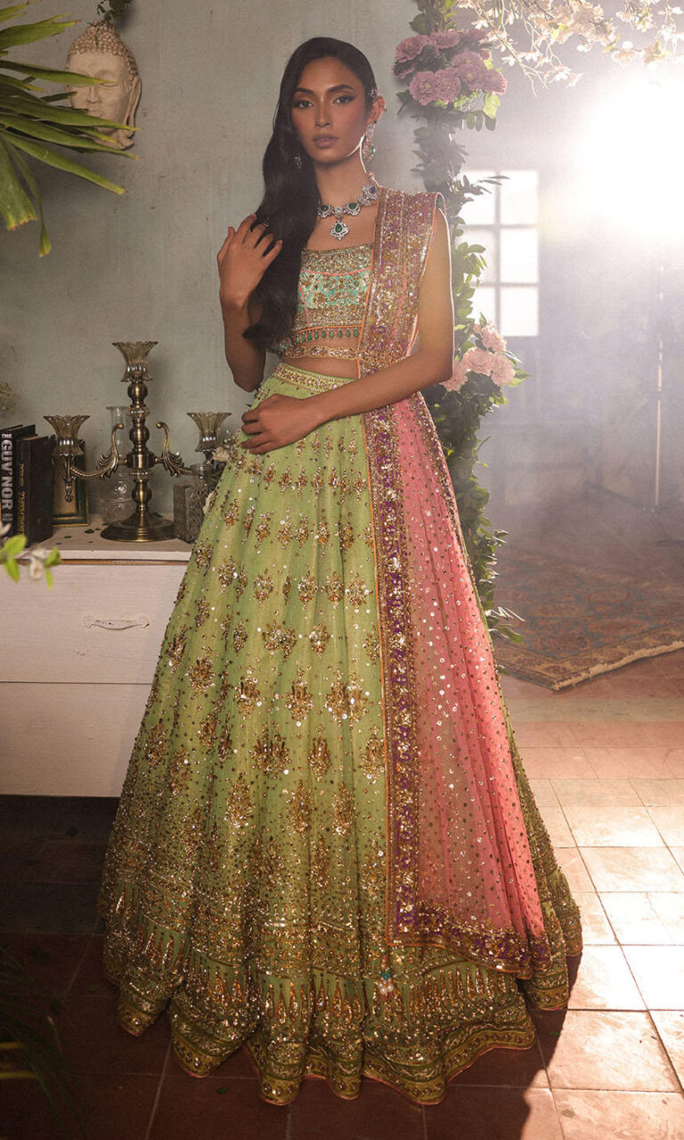 GreenLehengaandTurquoiseCholiIndianBridalDress_1080x