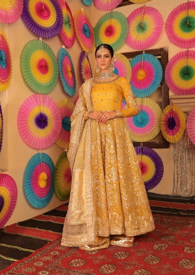 RoyalAnarkaliFrockShararaYellowMehndiDress_1080x