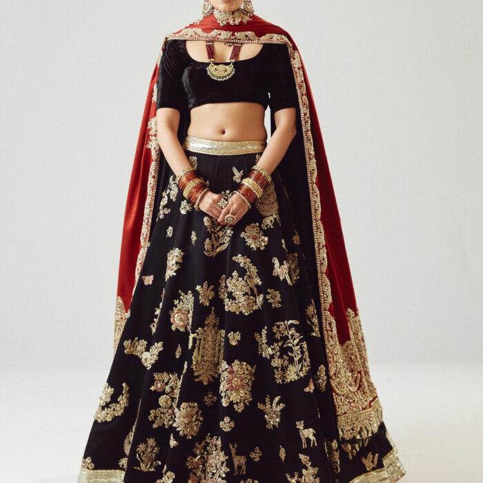 Traditional Lehenga Choli Dupatta Bridal Wedding Dress